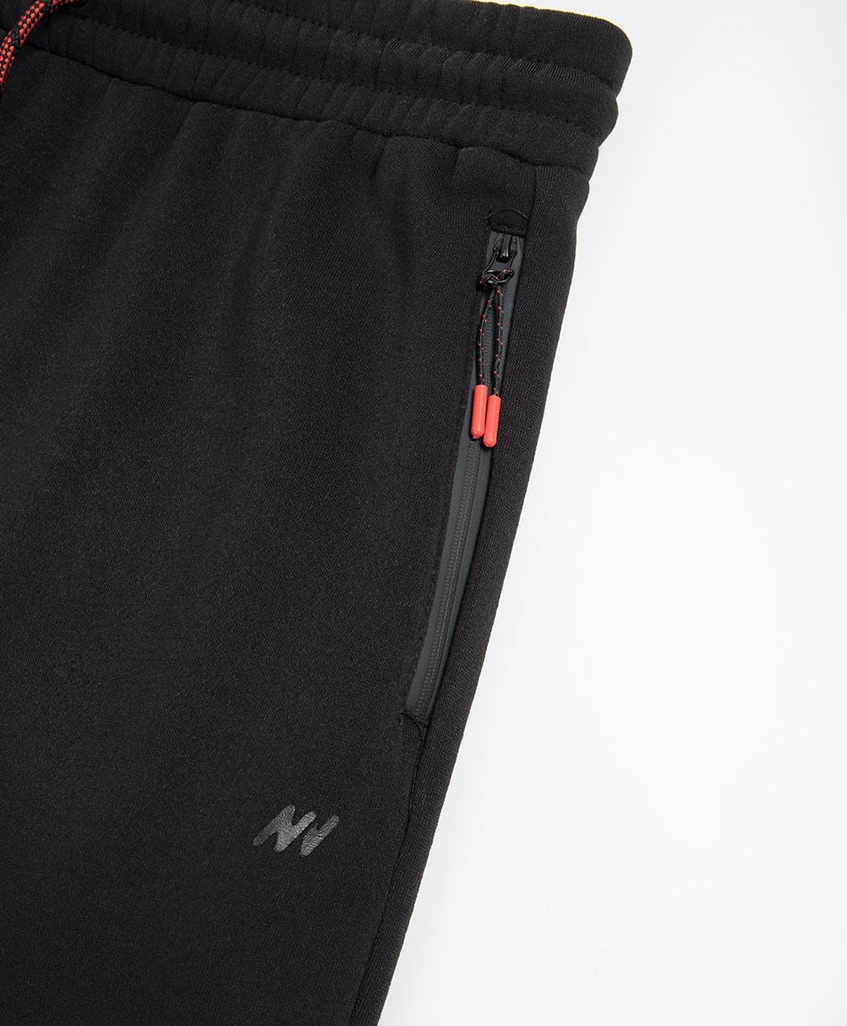 Pantal&oacute;n deportivo hombre negro cierres