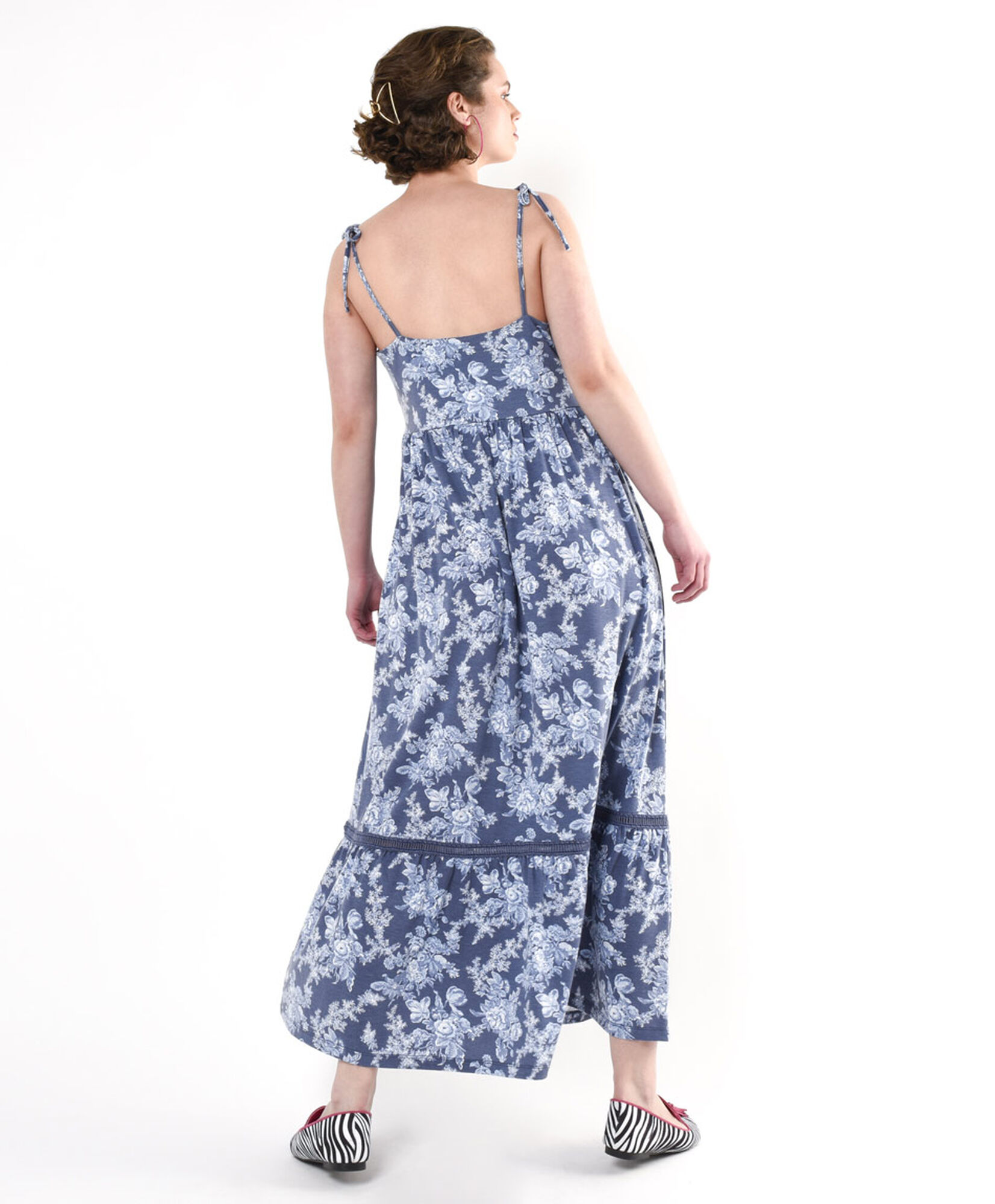 Vestido mujer floreado azul Vestido mujer floreado azul