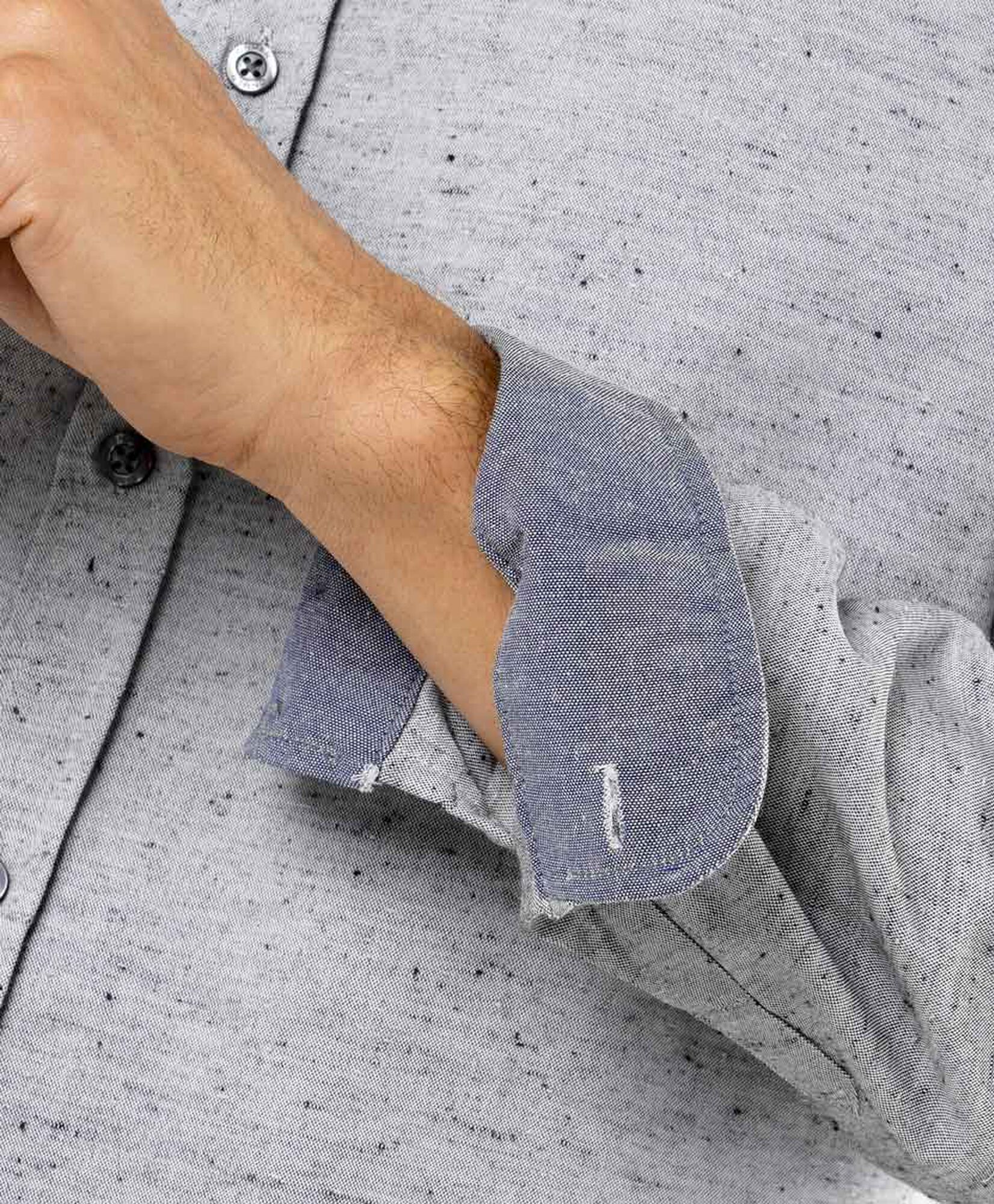 Camisa hombre texturizada gris Camisa hombre texturizada gris