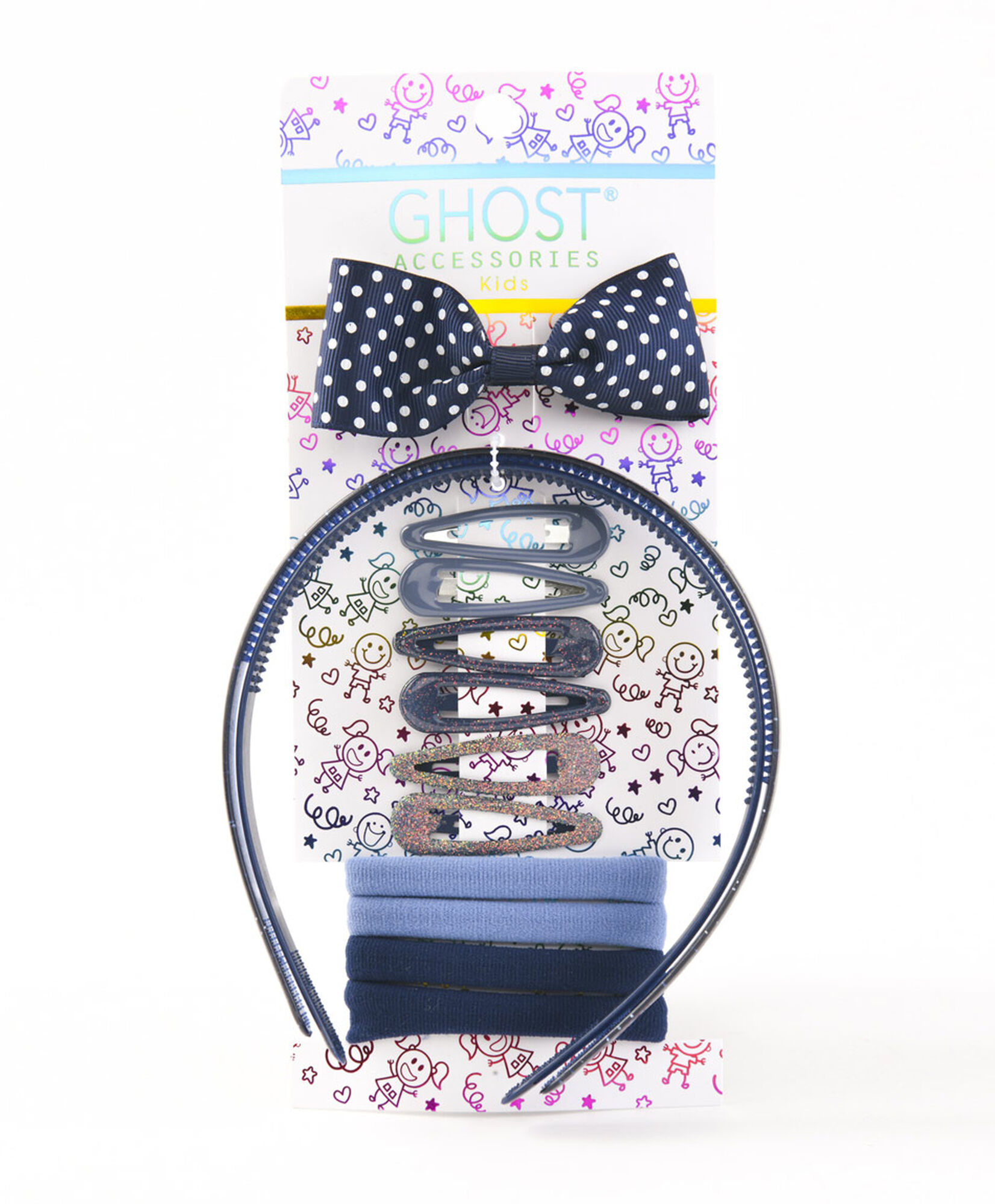 Set accesorios pelo infantil azul Set accesorios pelo infantil azul