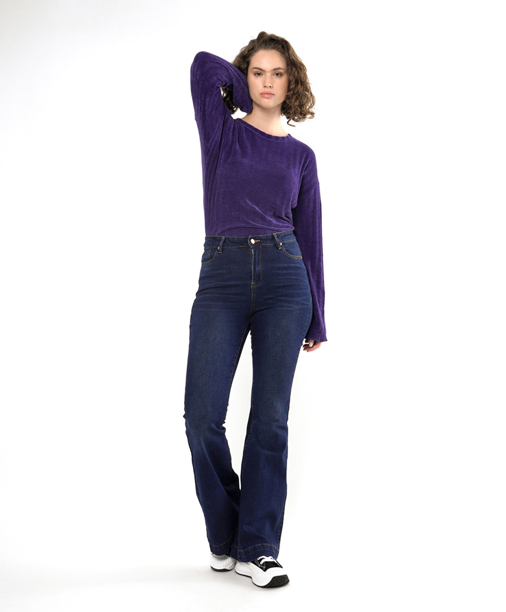 Jeans mujer azul oscuro flare Jeans mujer azul oscuro flare