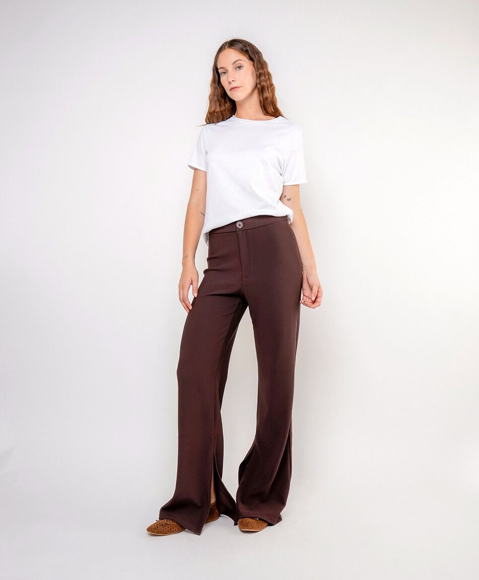 Pantal&oacute;n mujer basta abierta