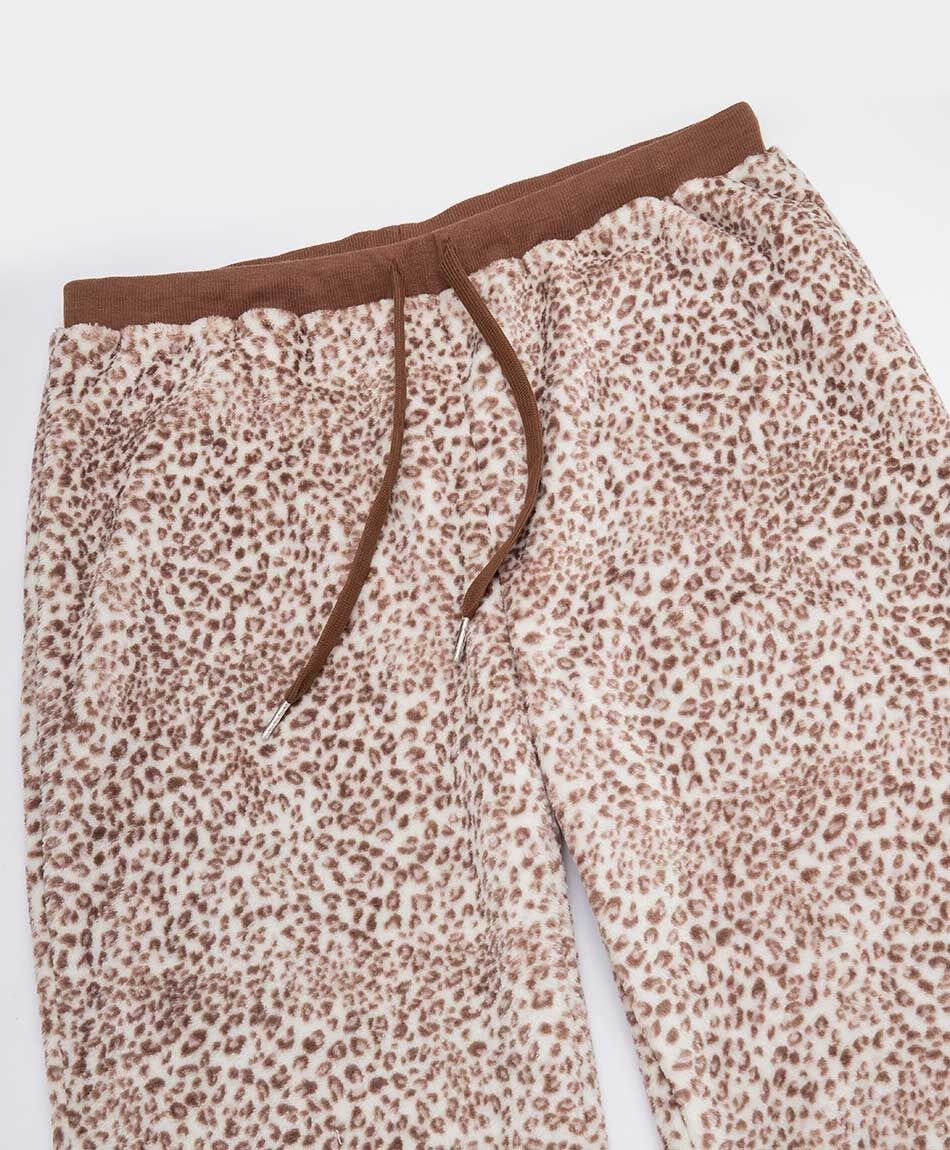 Pijama mujer coral animal print gorro