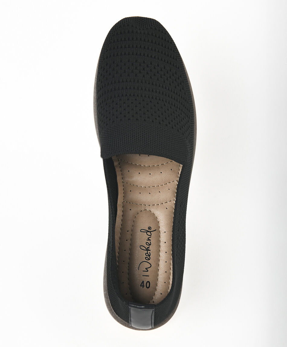 Mocas&iacute;n mujer tejido
