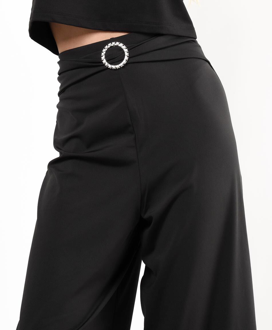 Pantal&oacute;n mujer detalle cintura wide
