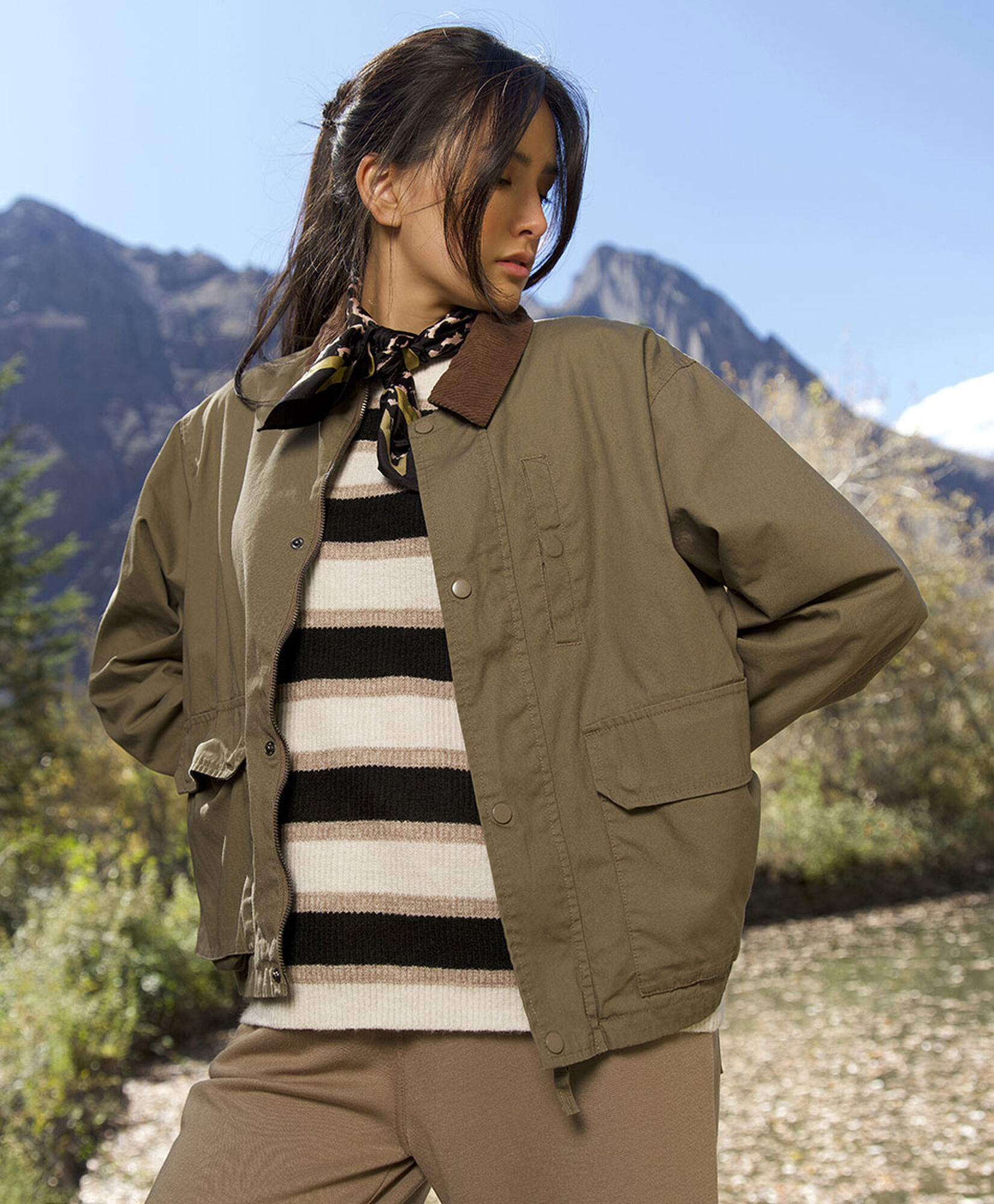 Chaqueta mujer cuello corderoy Chaqueta mujer cuello corderoy