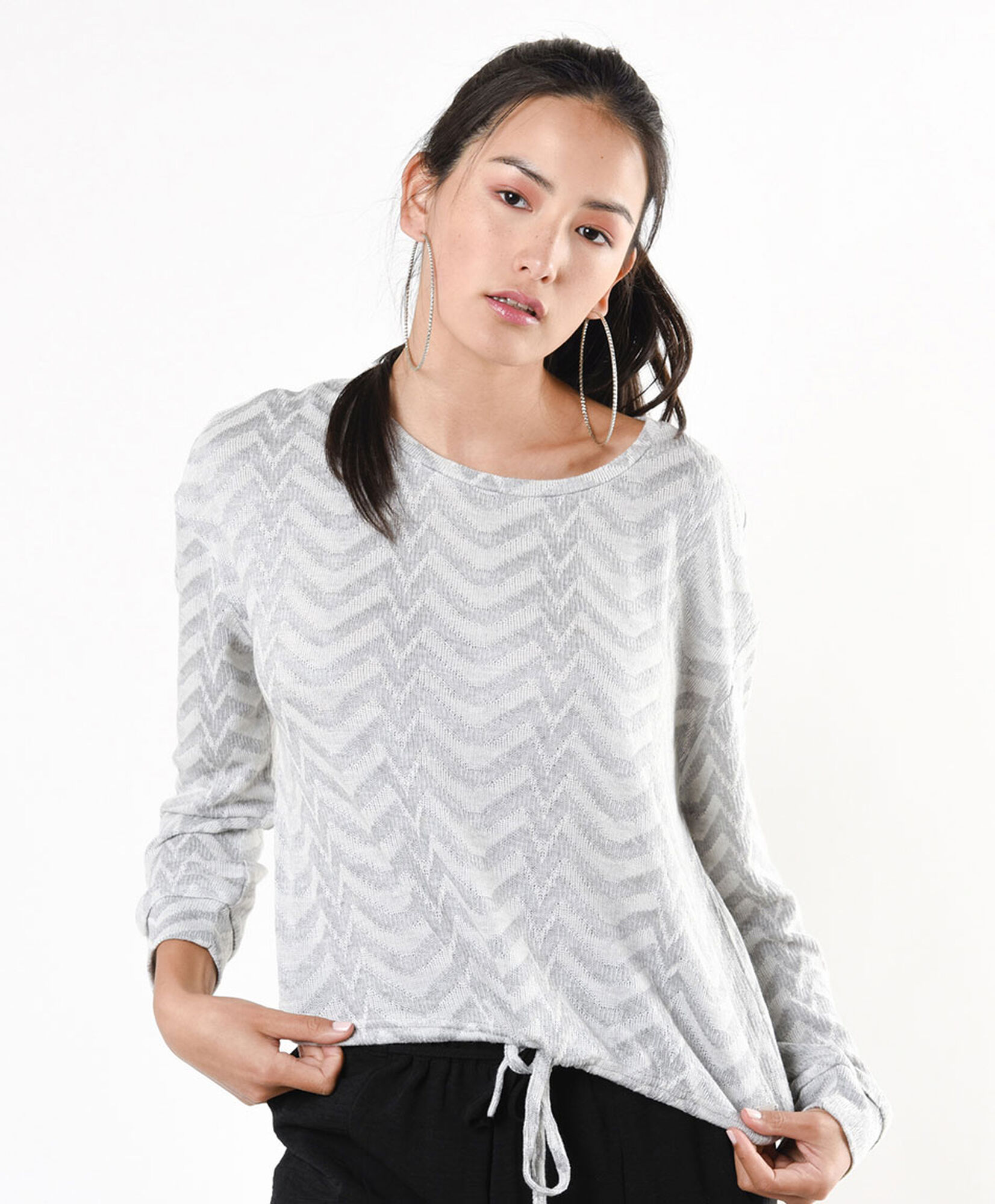Tejido mujer zigzag lazo Tejido mujer zigzag lazo