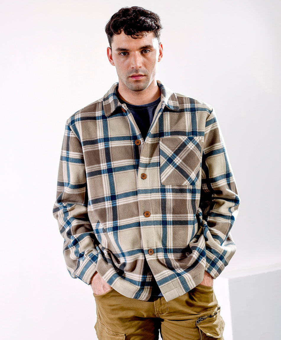 Chaqueta hombre escoc&eacute;s cl&aacute;sica