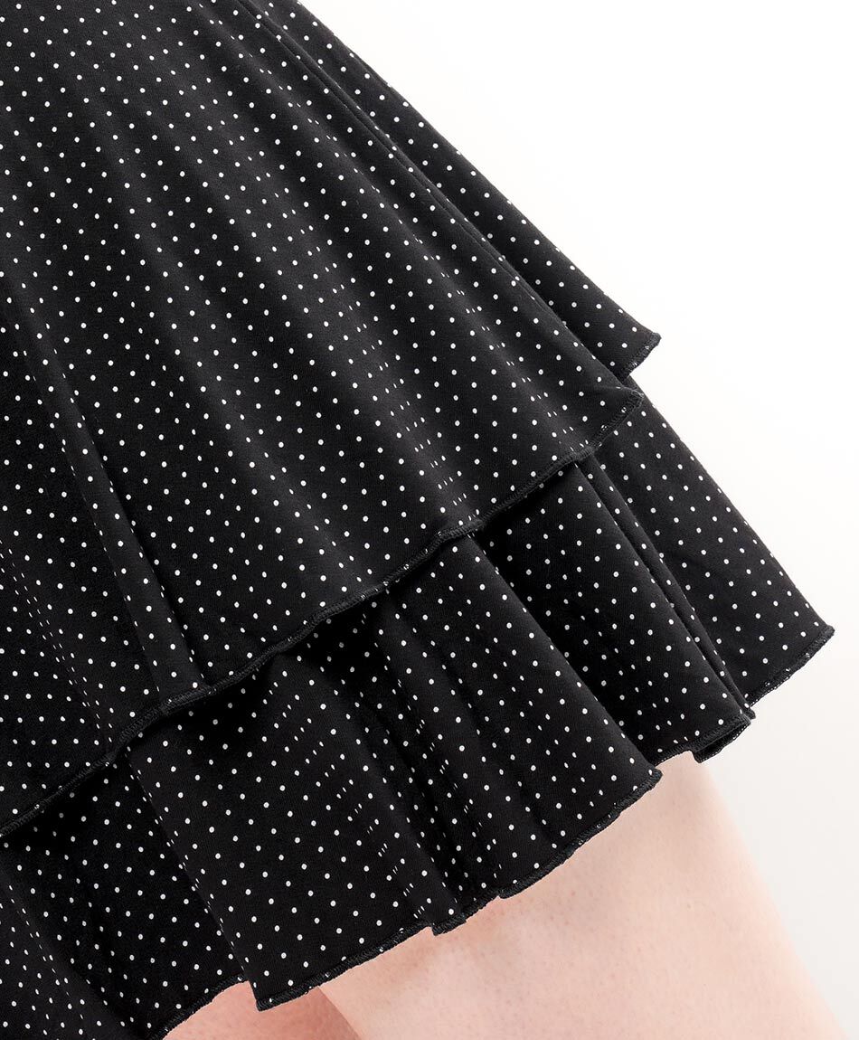 Mini falda mujer short pisos puntos