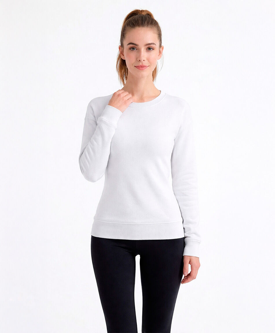 Camiseta mujer polar lisa white