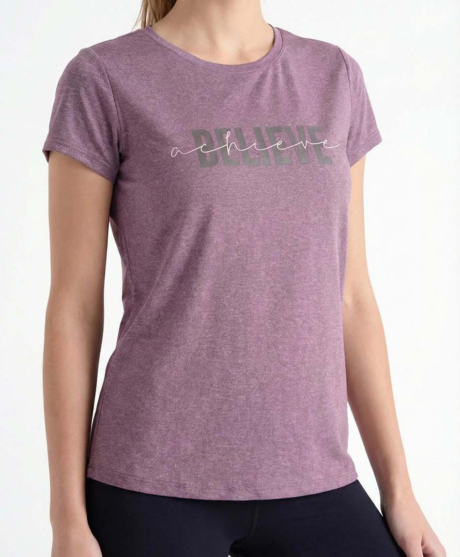 Polera deportiva mujer belive morado