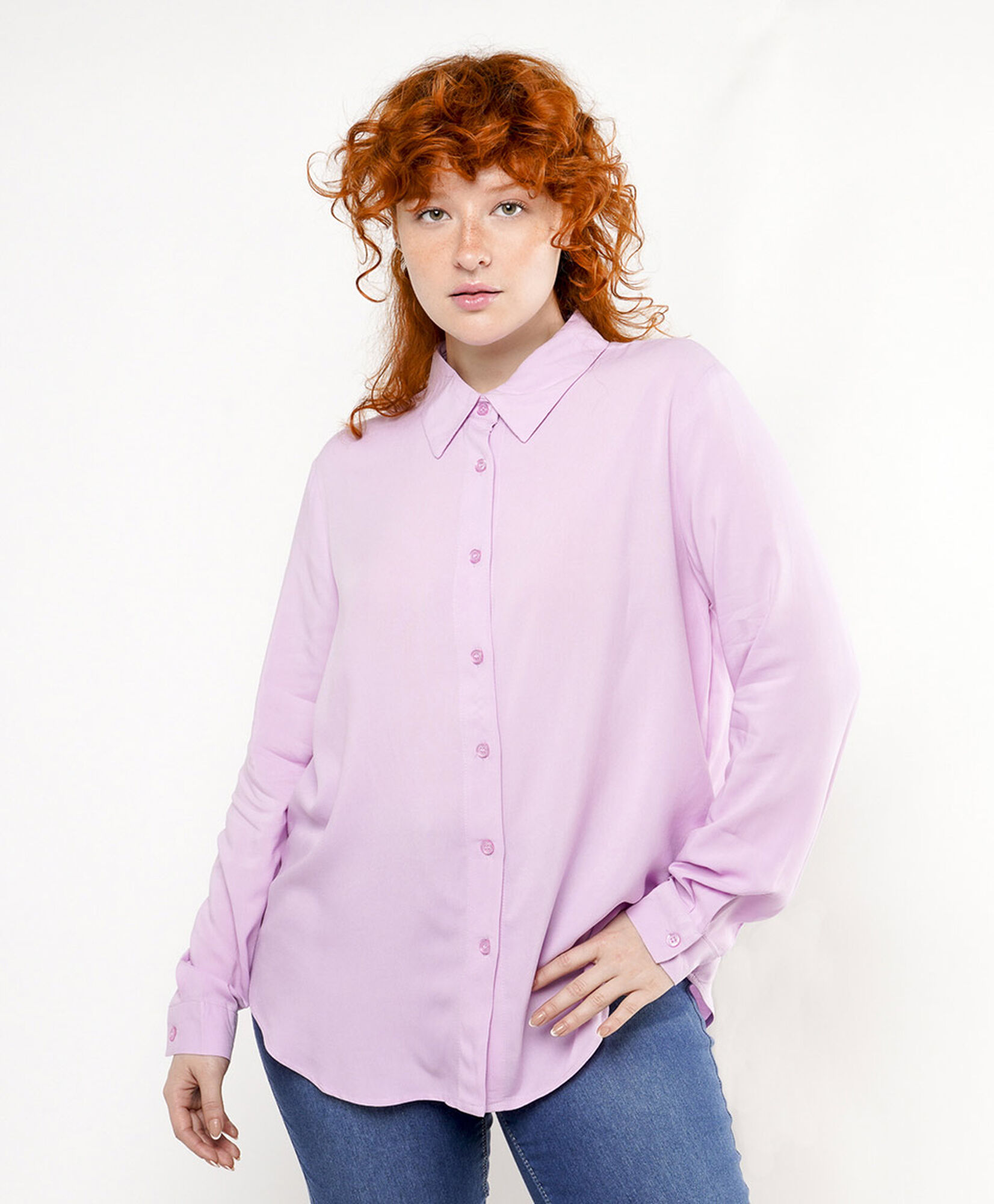 Blusa mujer clásica rosada Blusa mujer clásica rosada