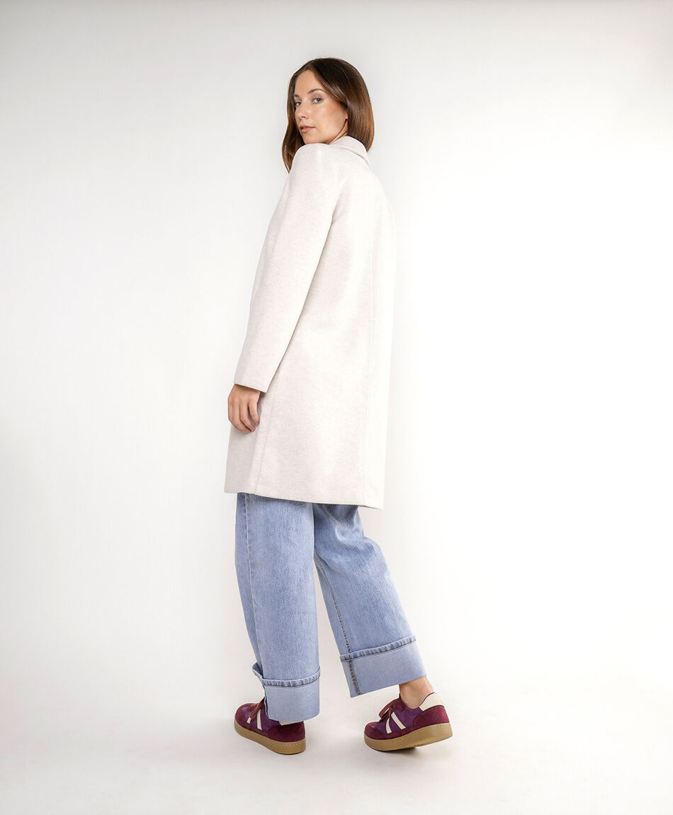 Abrigo mujer elegante white