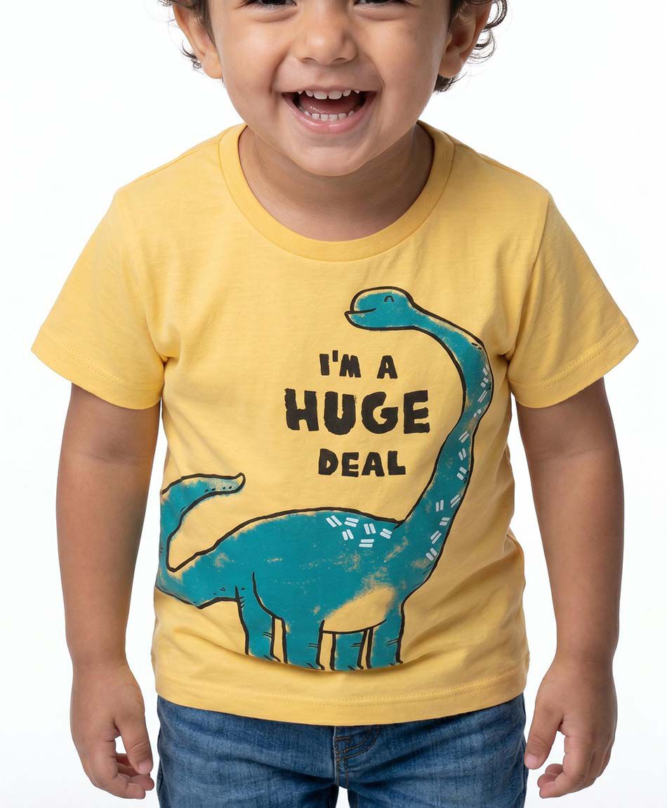 Polera beb&eacute; dinosaurio frase