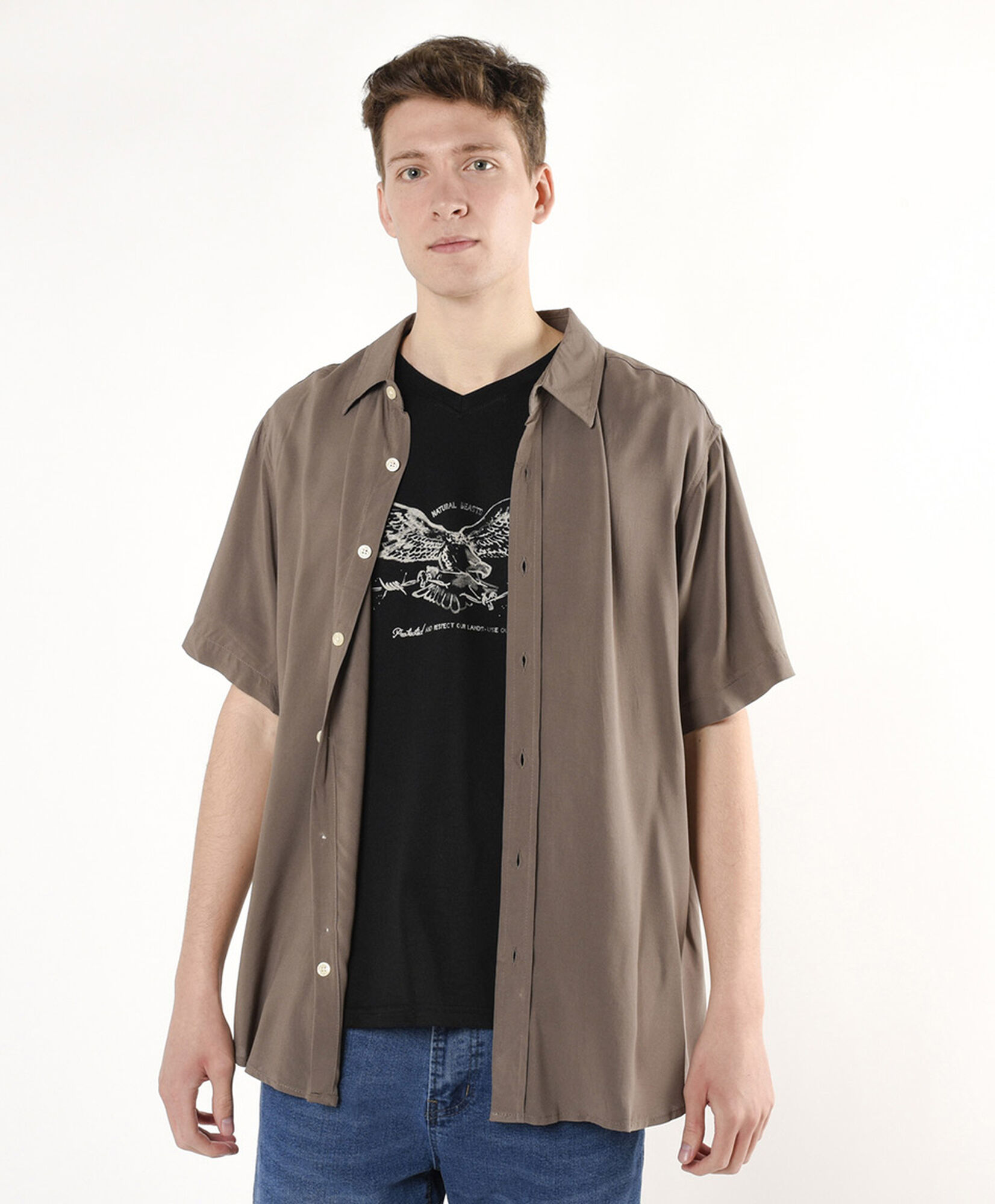 Camisa hombre colores manga corta Camisa hombre colores manga corta