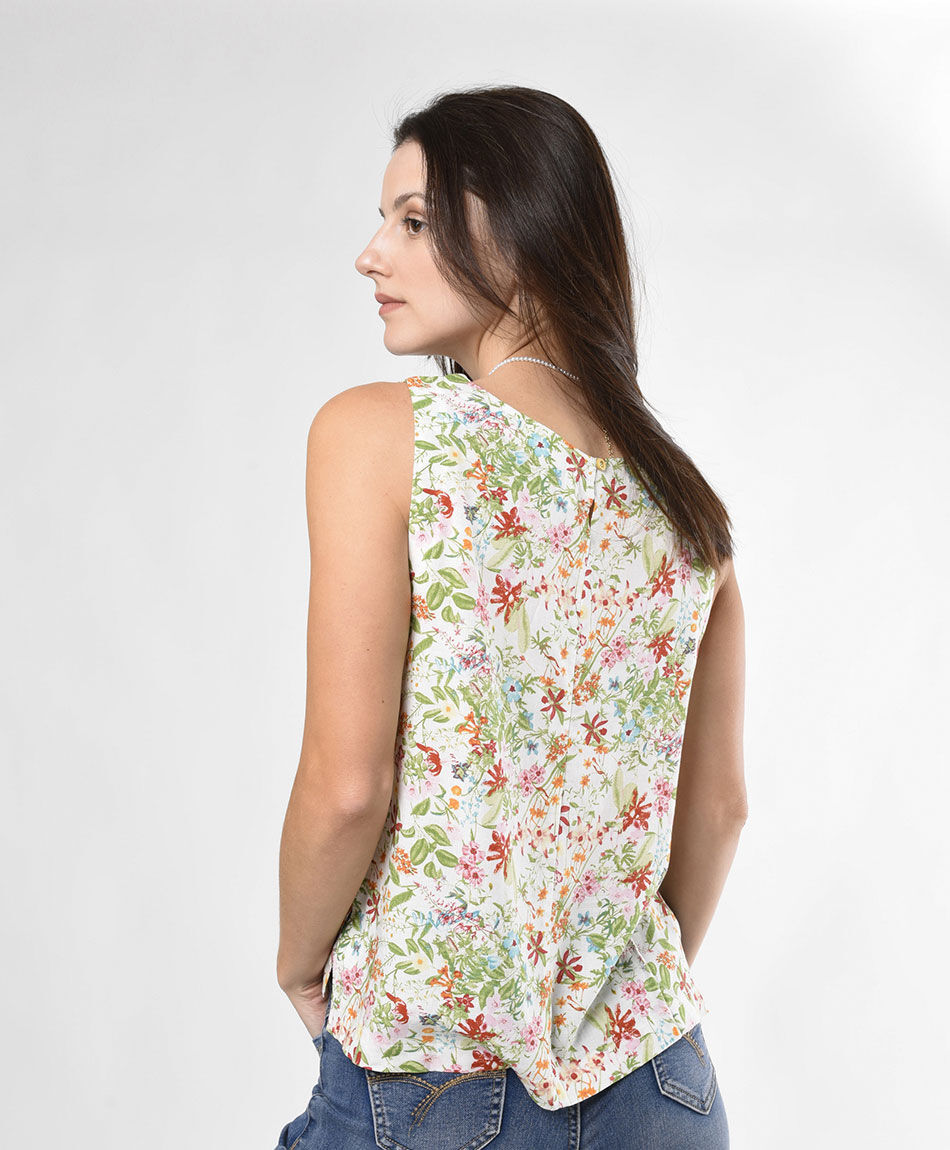 Blusa mujer floreada