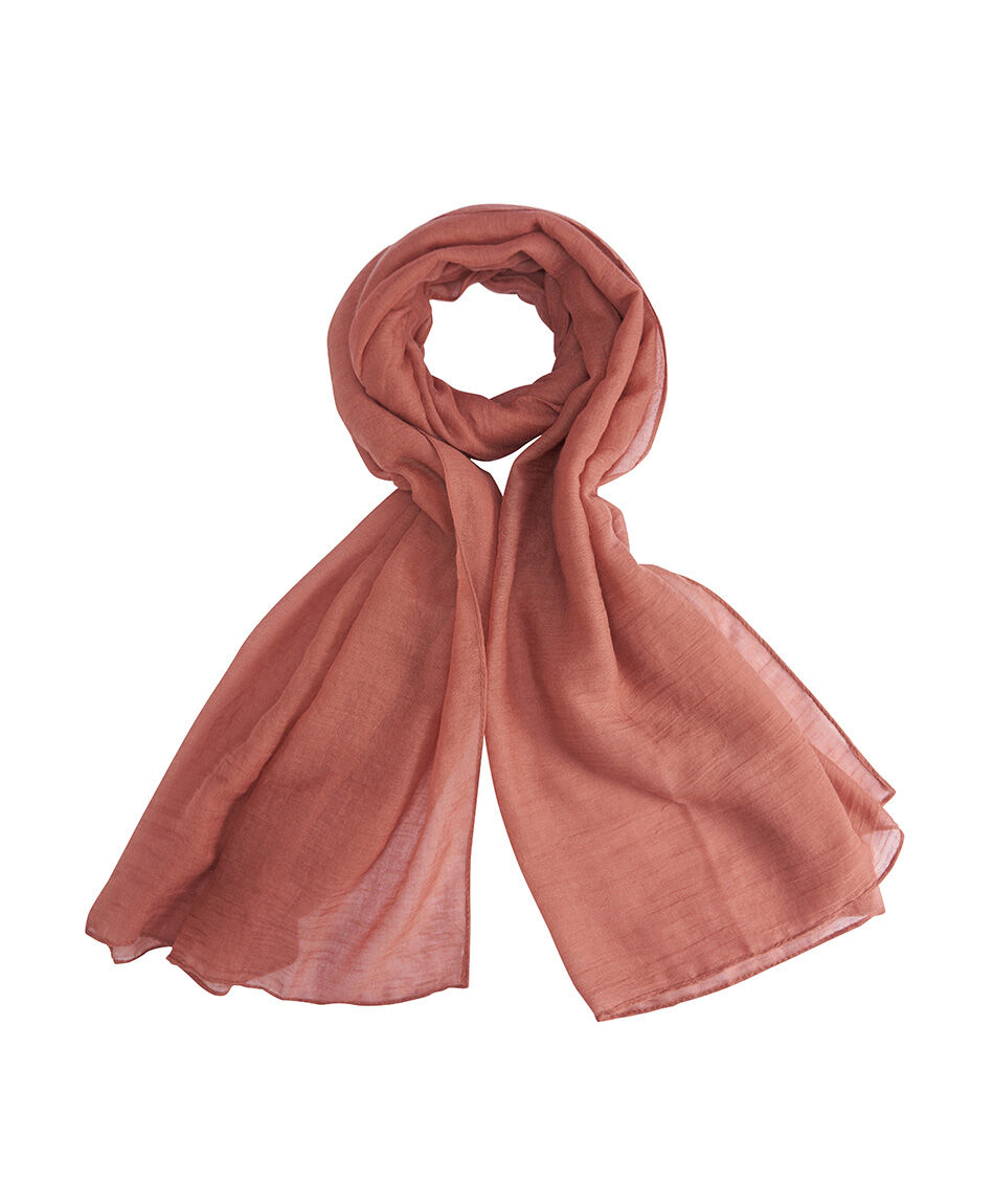 Bufanda mujer lisa coral