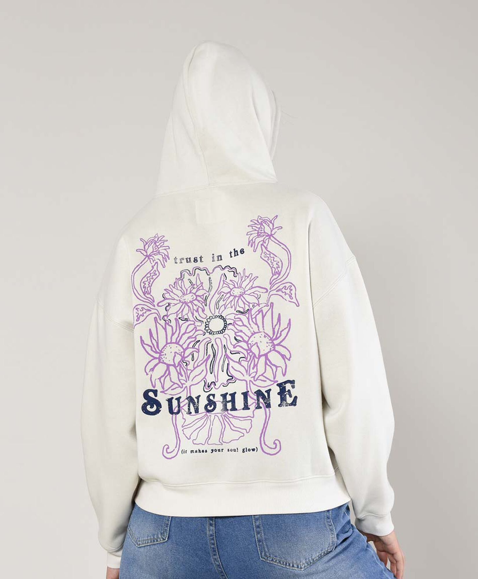 Polerón mujer estampado canguro Polerón mujer estampado canguro
