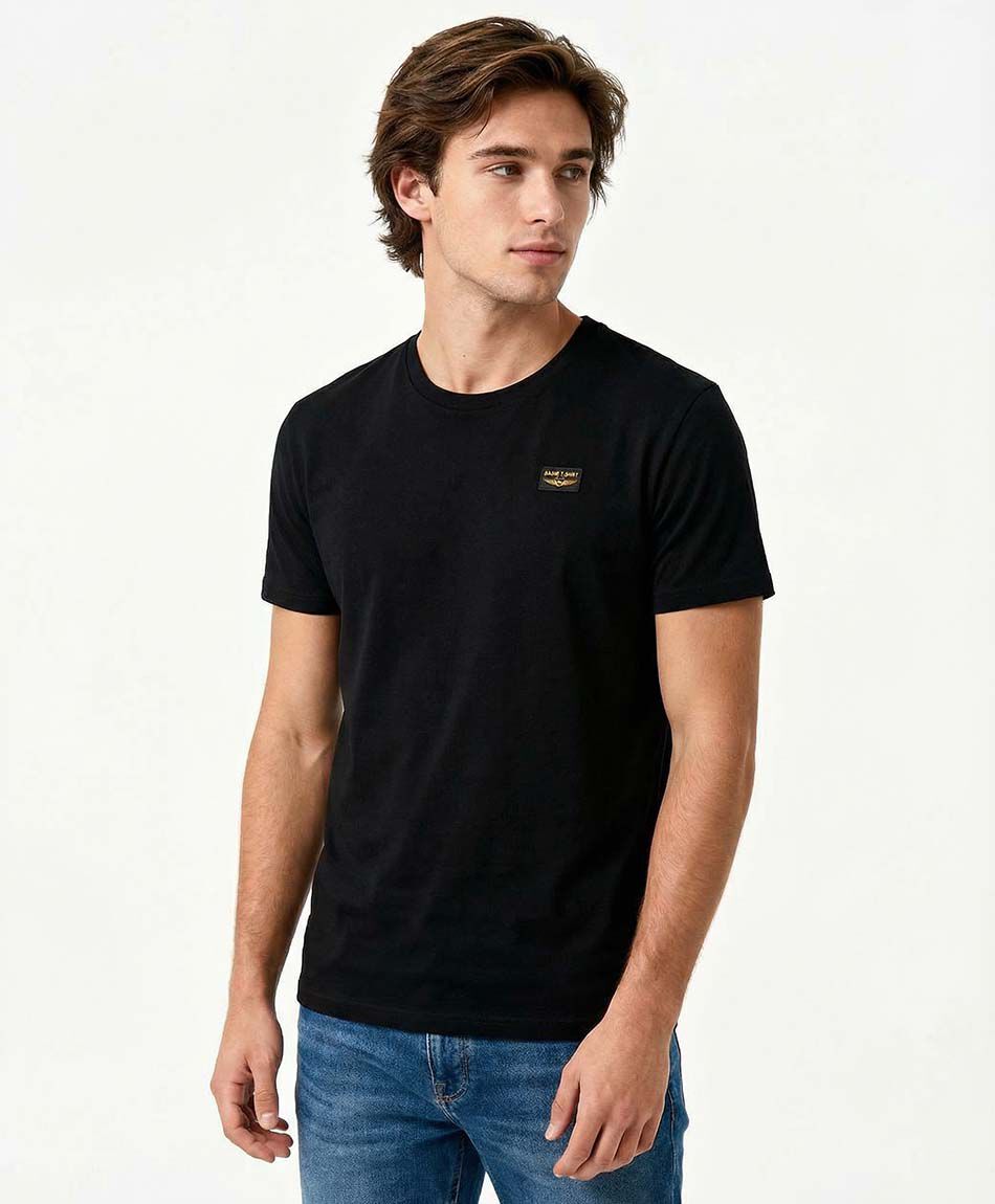 Polera hombre lisa denim studio