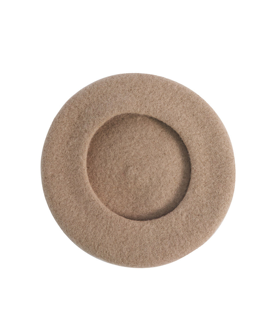 Boina mujer lana beige