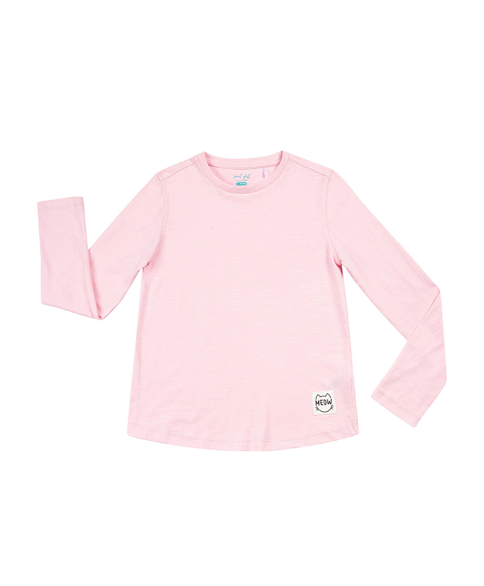 Polera niña lisa rosada Polera niña lisa rosada