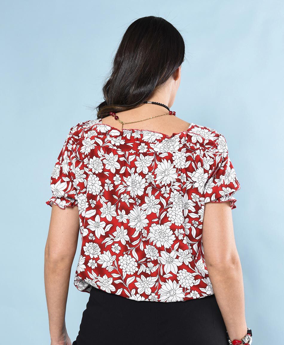 Blusa oversize manga corta