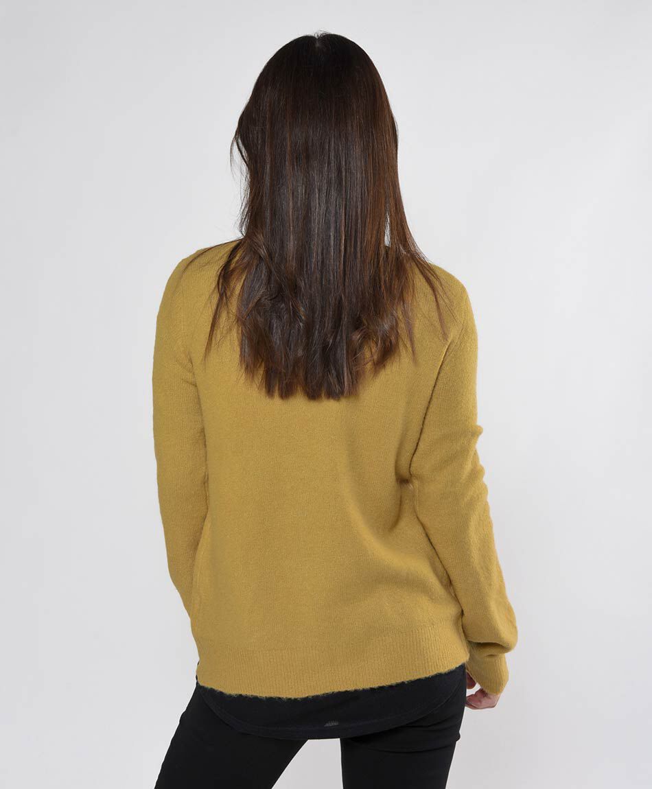 Cardigan mujer tejido acanalado