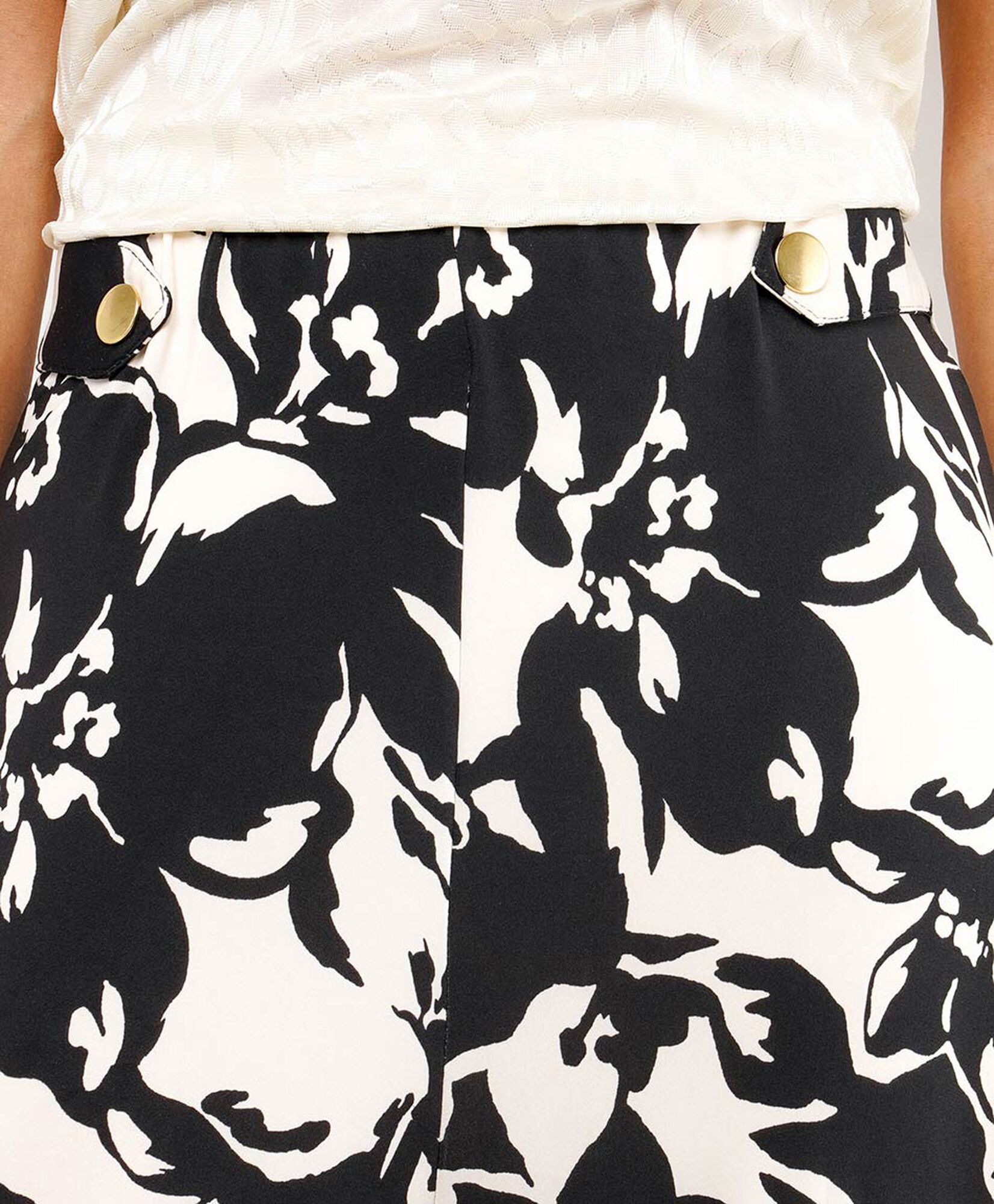 Pantalón mujer broches print Pantalón mujer broches print