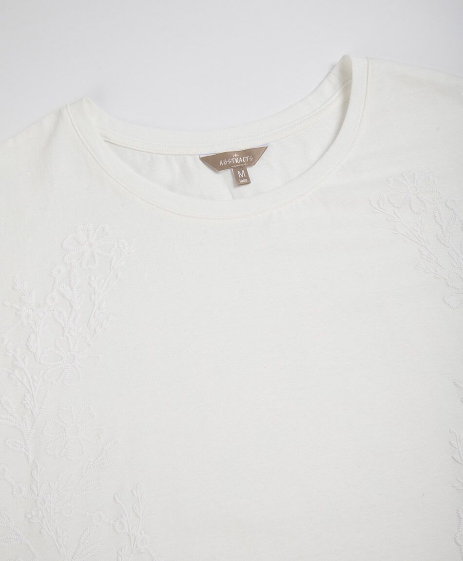 Polera mujer top bordado