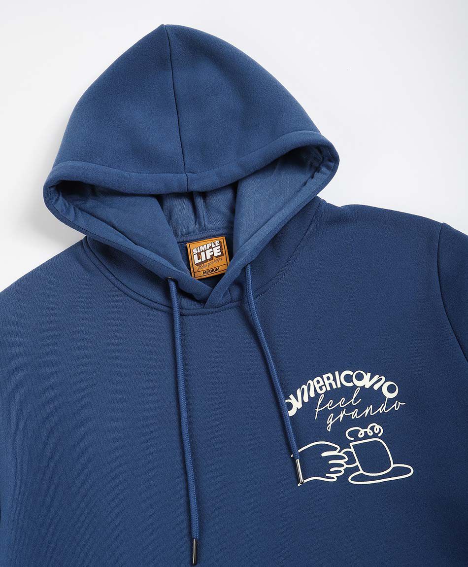 Poler&oacute;n hombre doble estampado americano