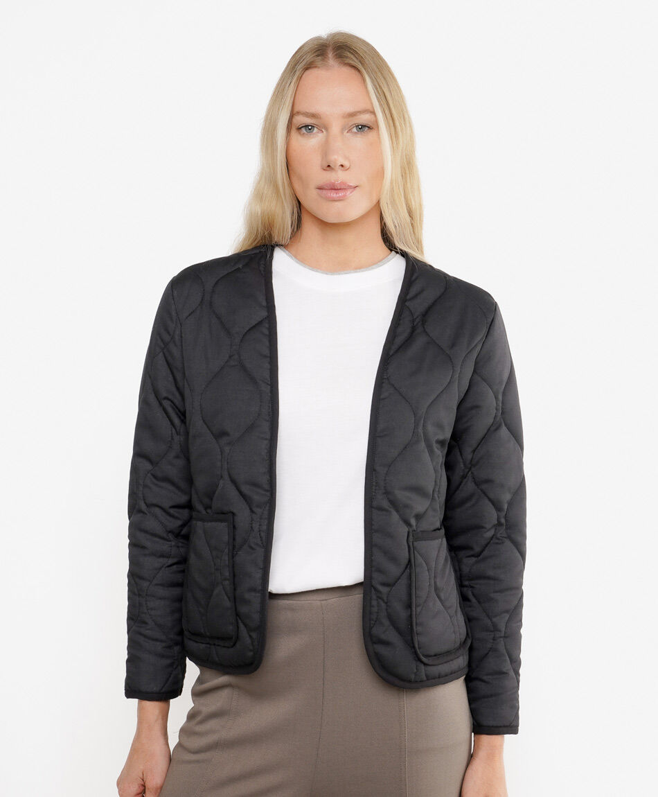 Chaqueta mujer quilt interior print