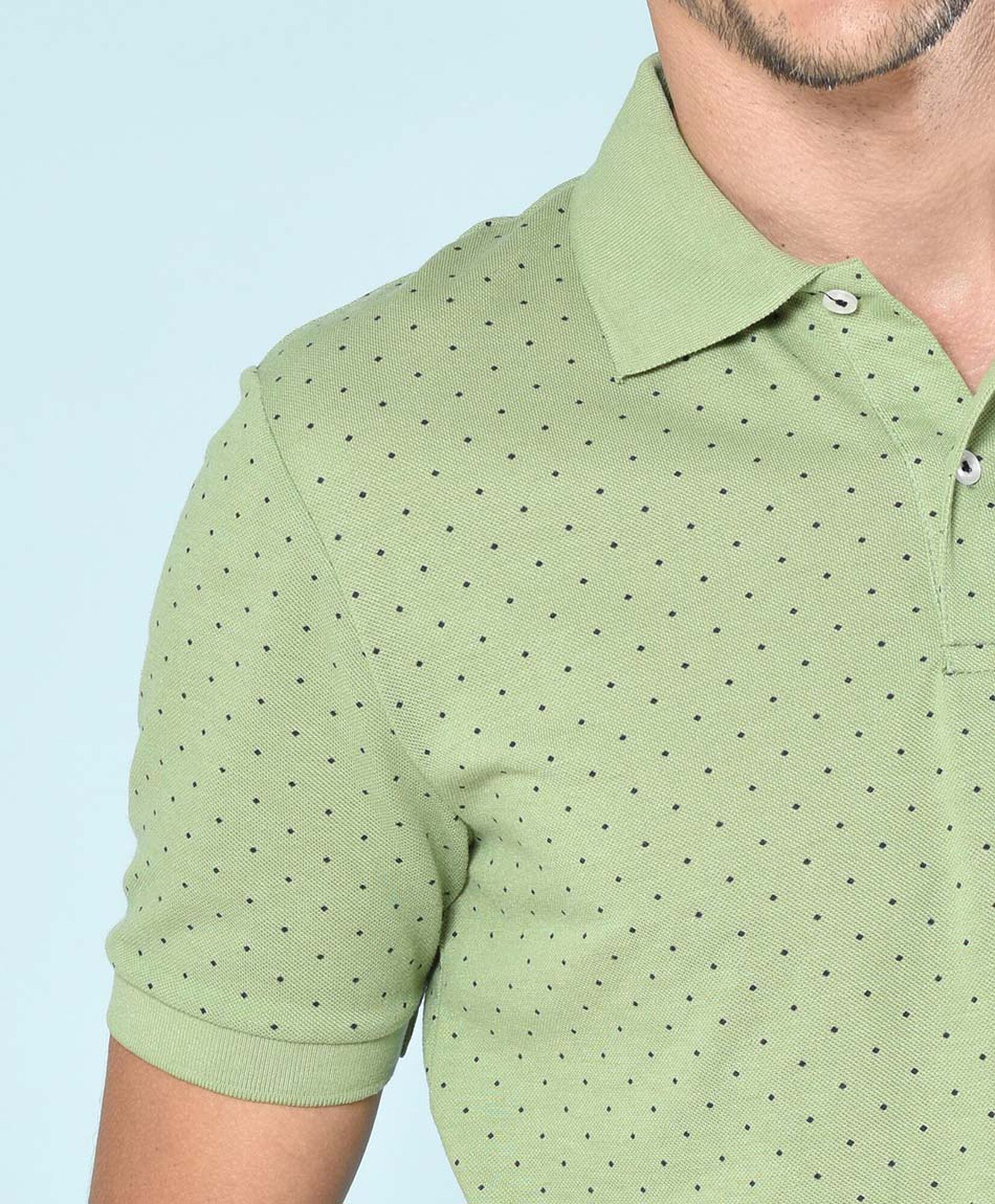 Polera hombre piqué puntos Polera hombre piqué puntos