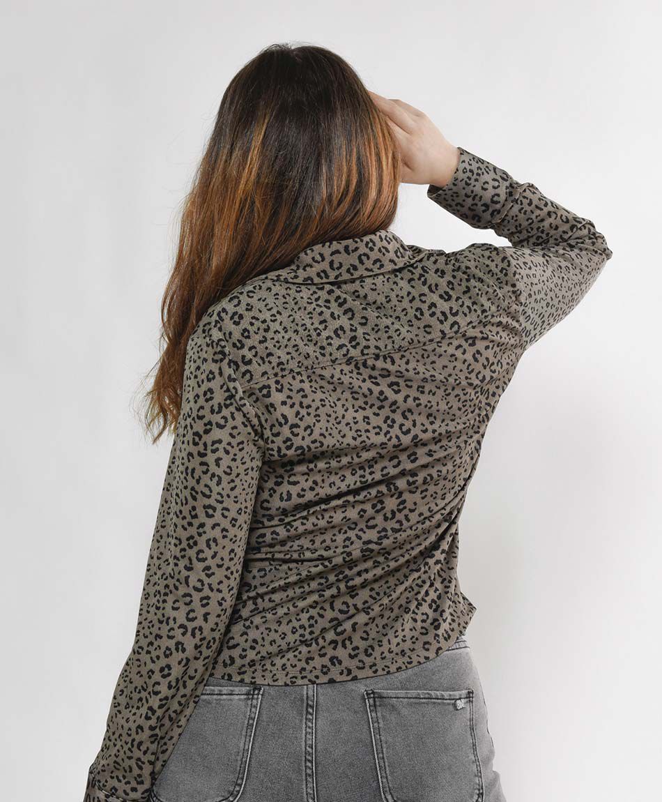 Blusa mujer corrugado frontal