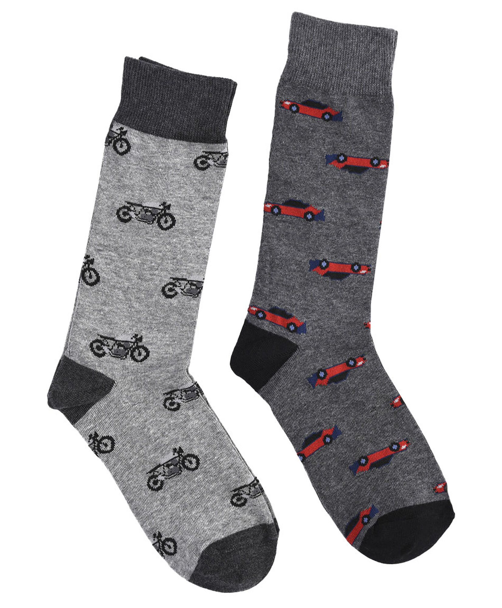 Pack 2 calcetines hombre autos y motos Pack 2 calcetines hombre autos y motos