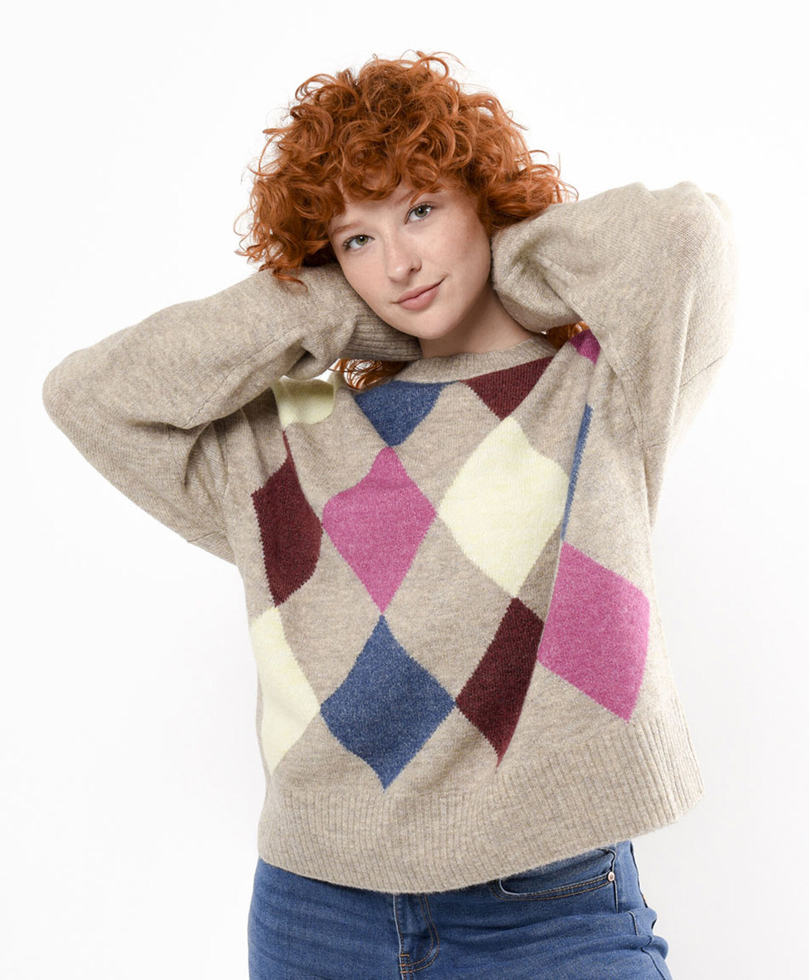 Sweater mujer rombos colores Sweater mujer rombos colores