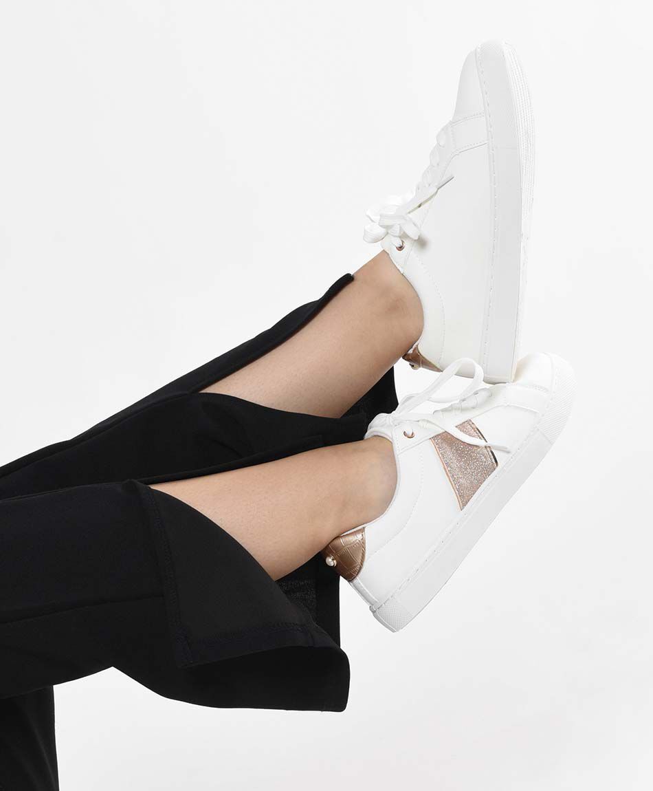 Zapatilla mujer escarcha lateral