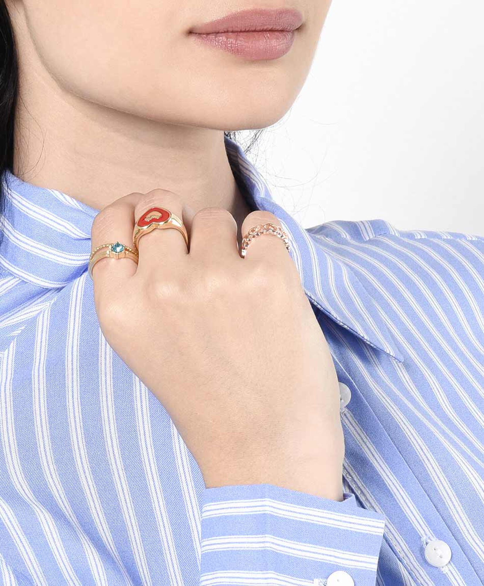 Set 8 anillos mujer diseños  Set 8 anillos mujer diseños