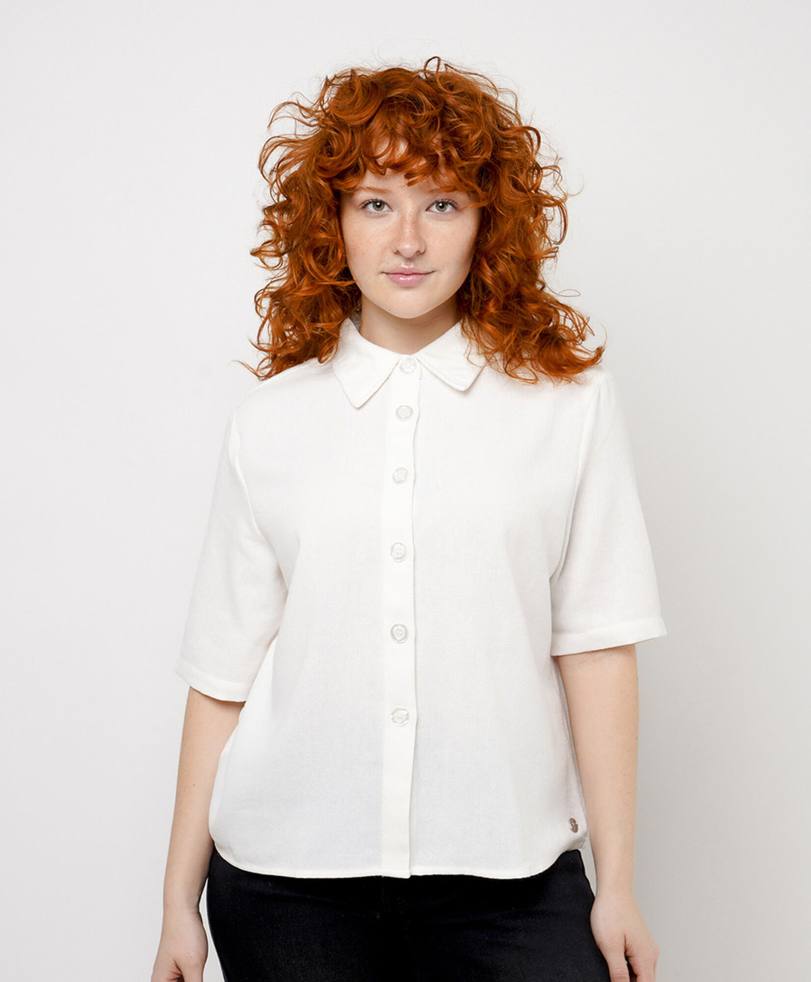 Blusa mujer lisa blanca Blusa mujer lisa blanca