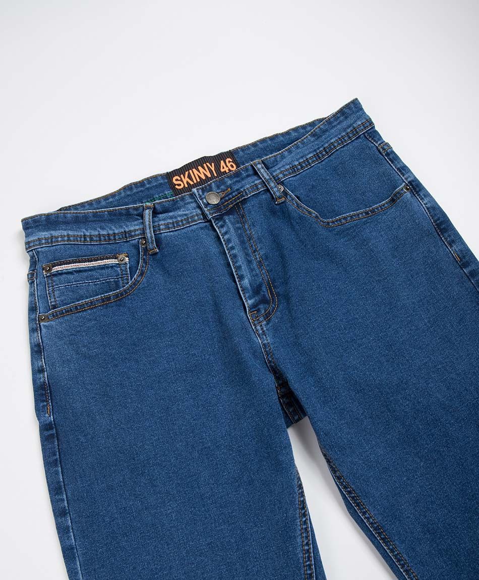 Jeans hombre skinny azul