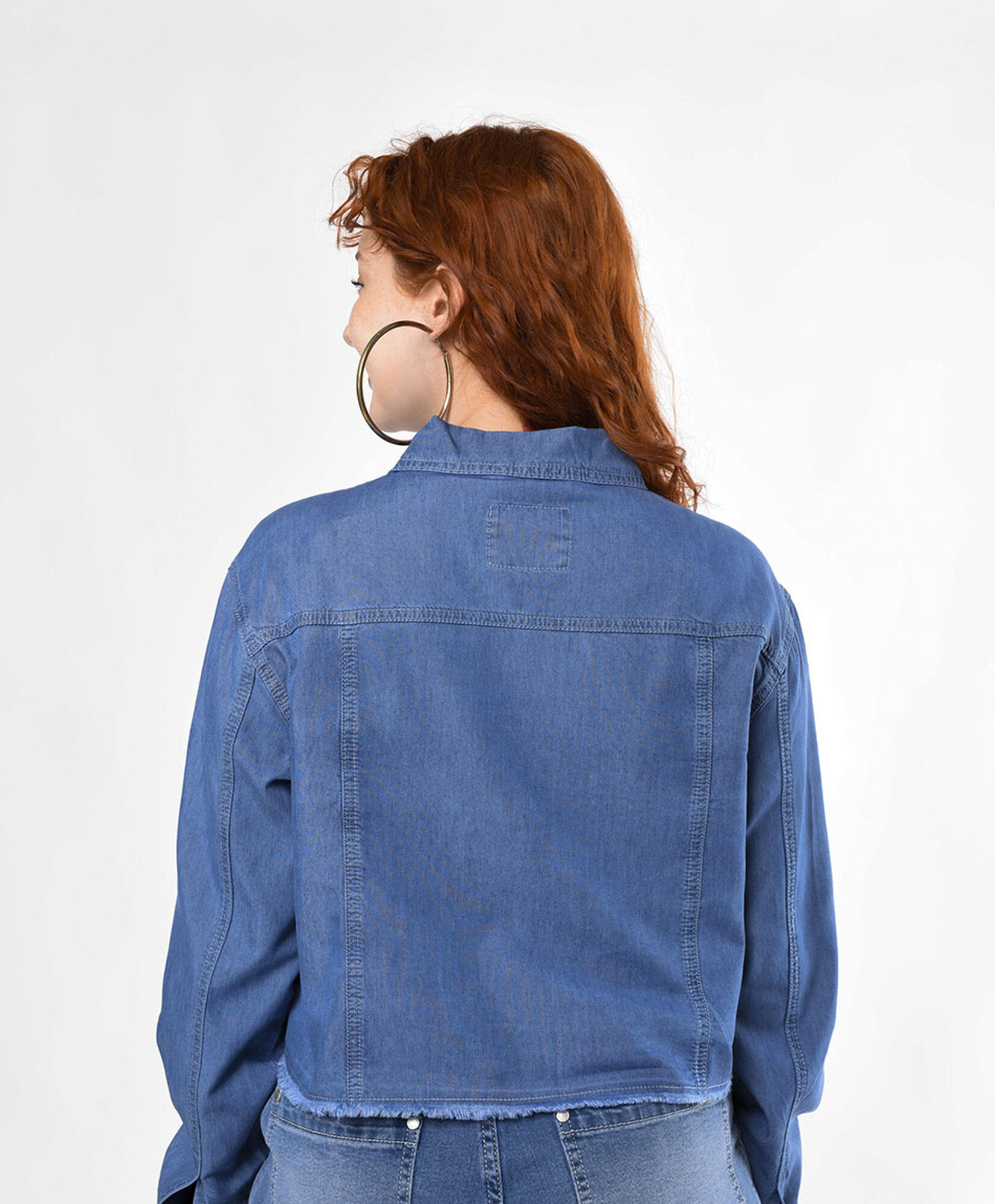 Blusa mujer denim crop Blusa mujer denim crop