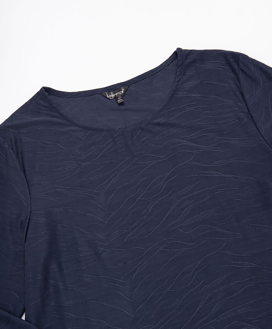 Polera mujer jacquard ondas
