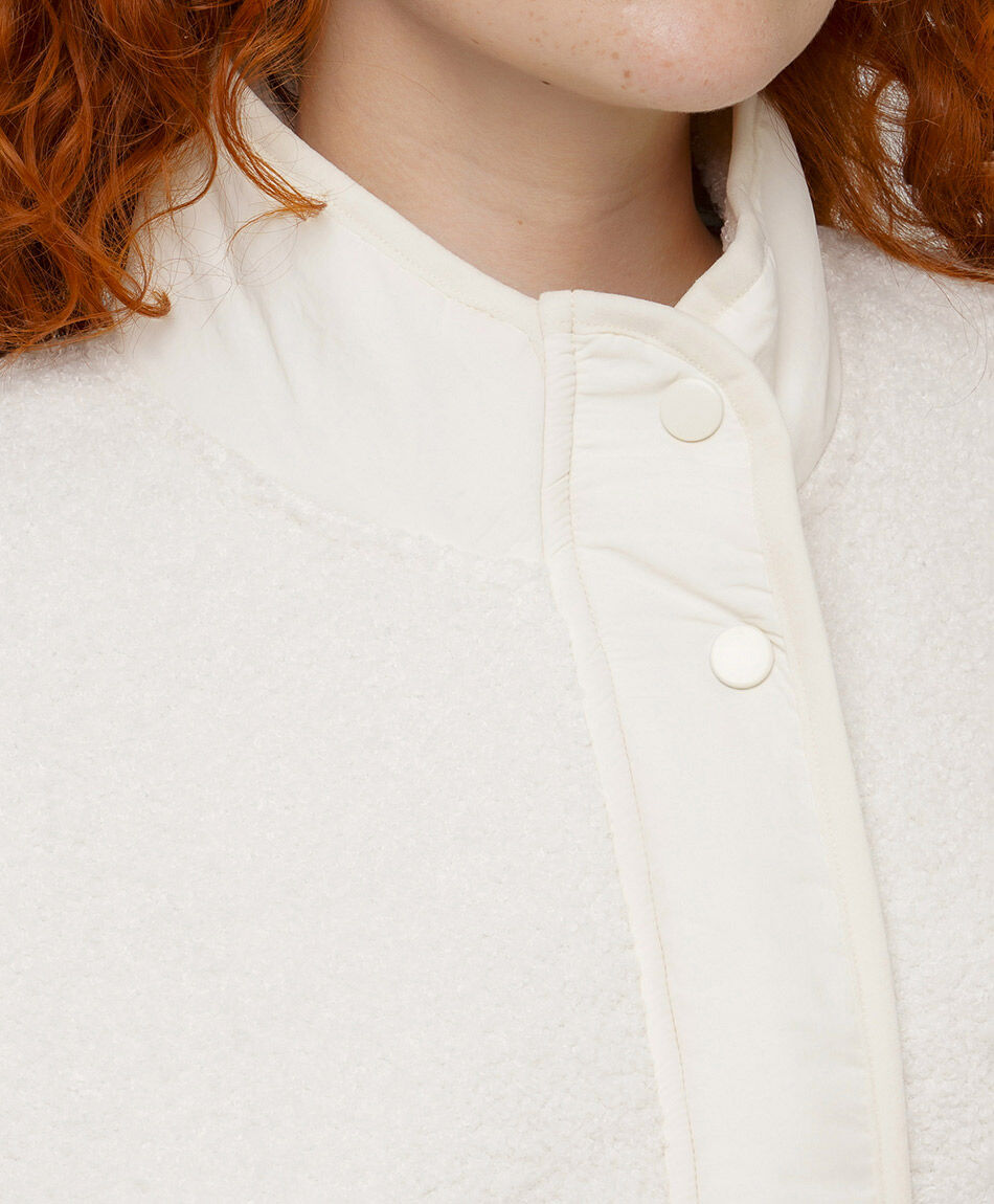 Chaqueta mujer polar white