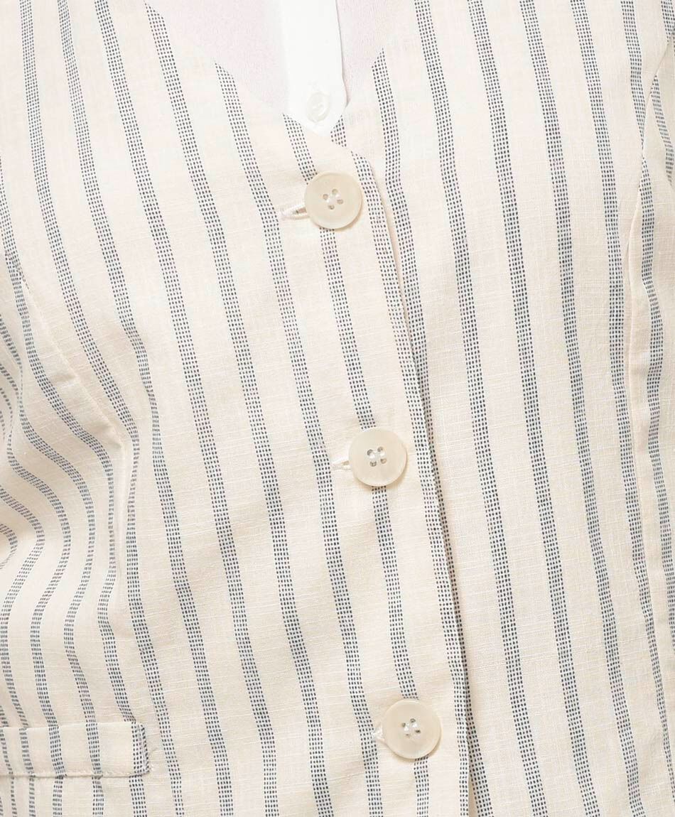 Vest mujer l&iacute;neas lino