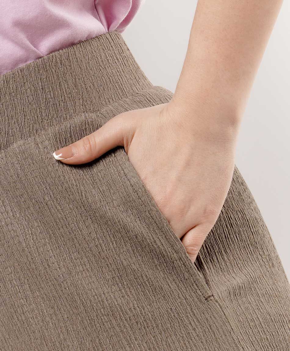 Pantal&oacute;n mujer textura wide leg