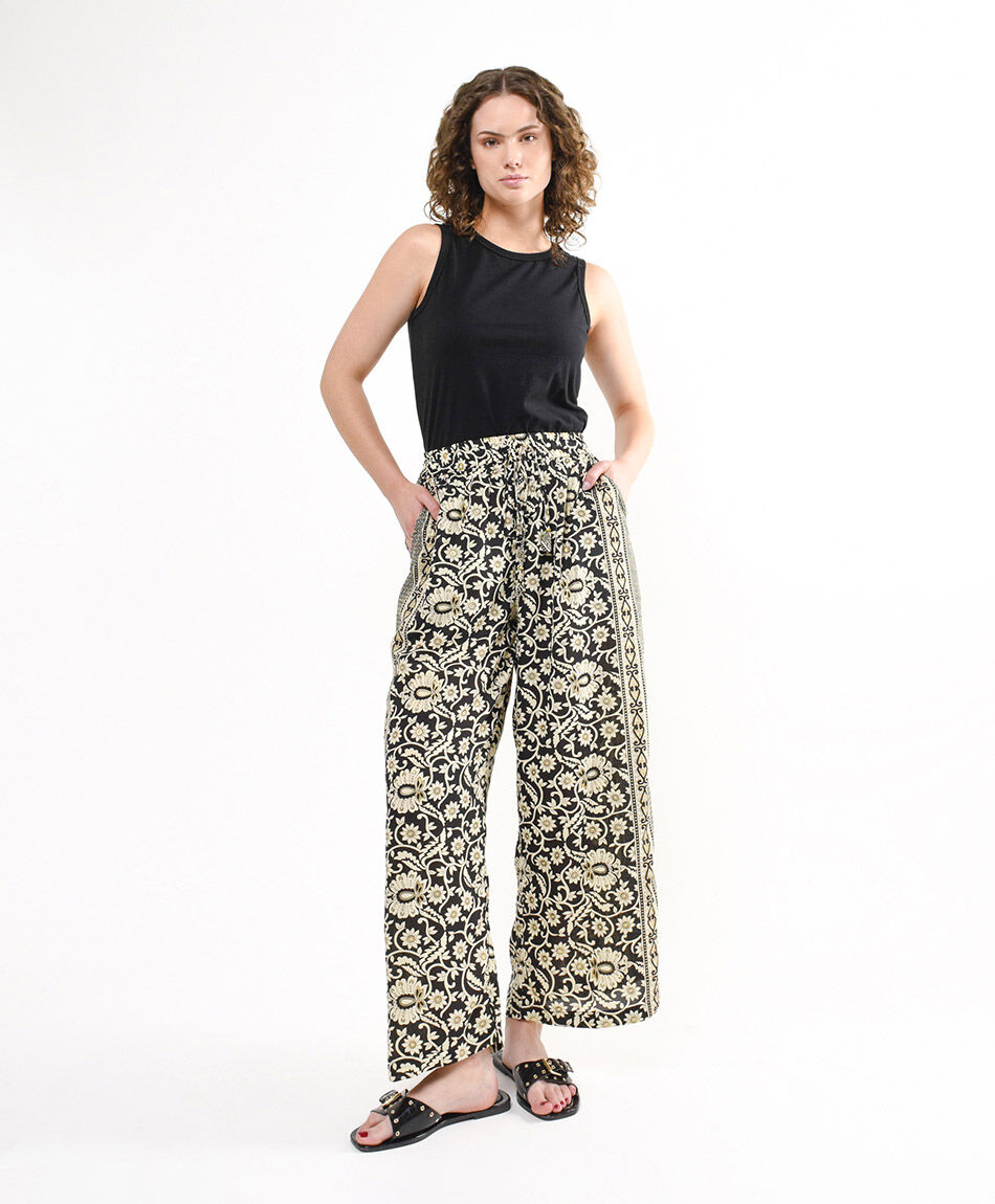 Pantal&oacute;n mujer print