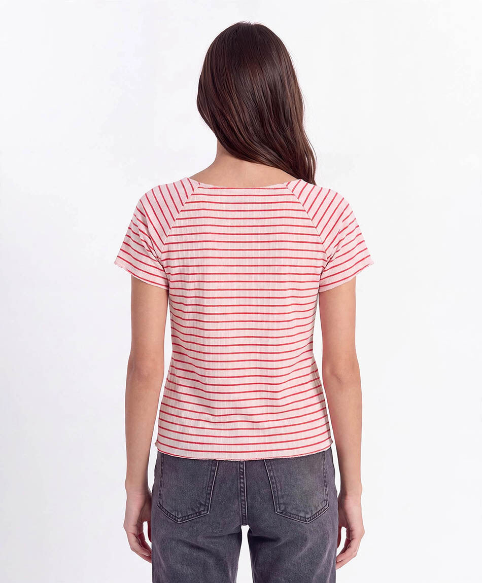 Poleras mujer rayas contraste