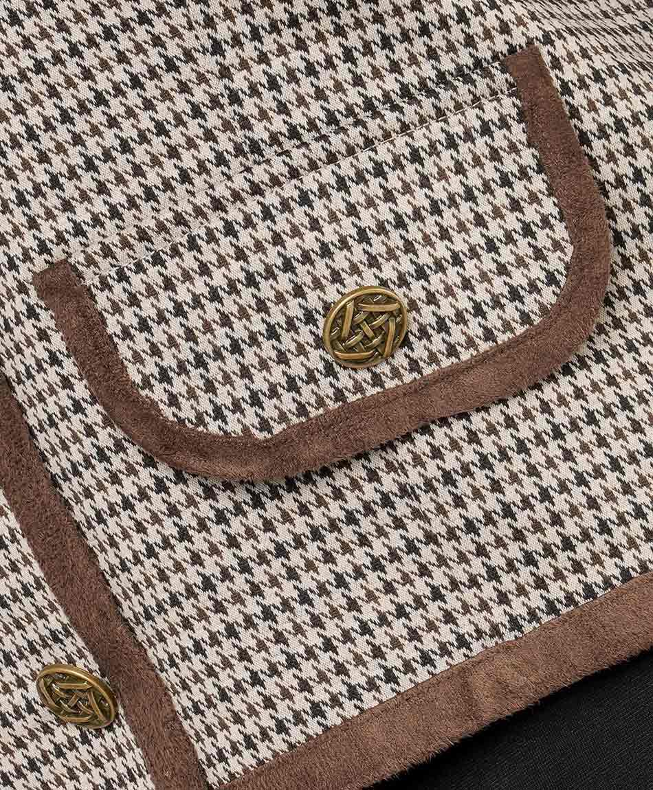 Chaqueta mujer look tweed