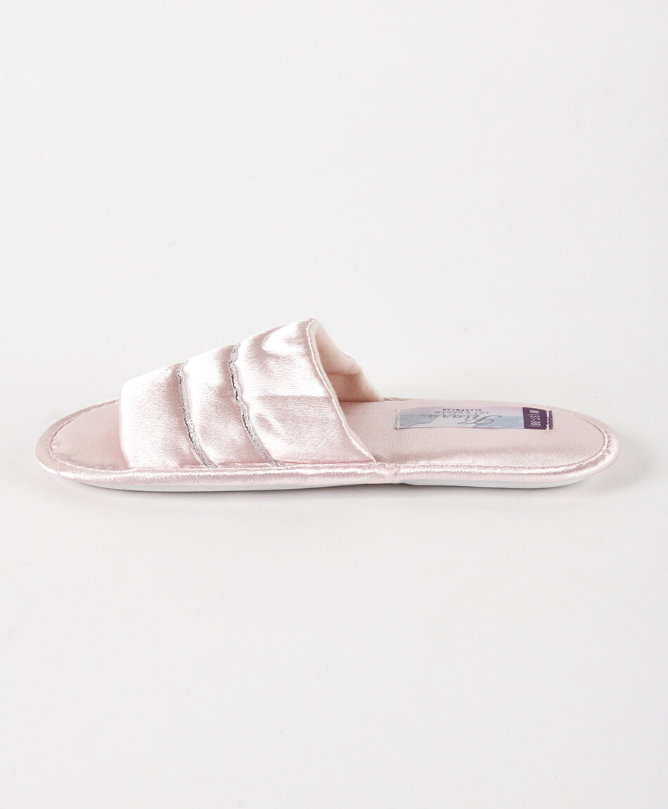 Pantufla mujer brillante