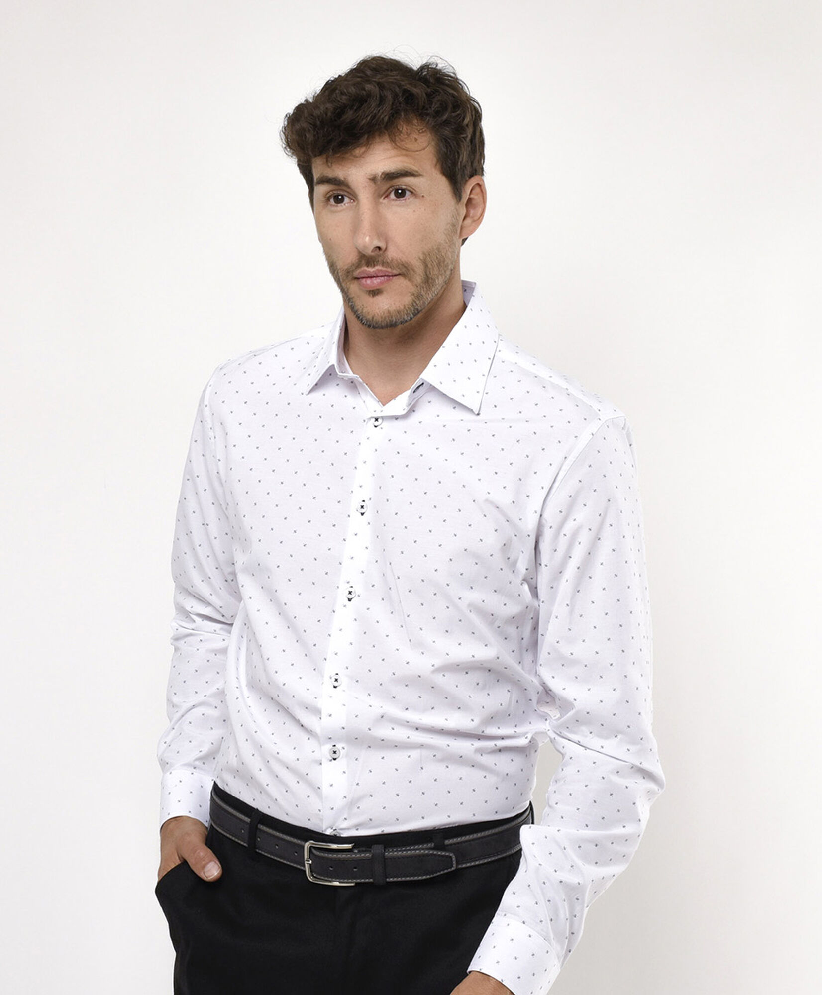 Camisa hombre mini print Camisa hombre mini print