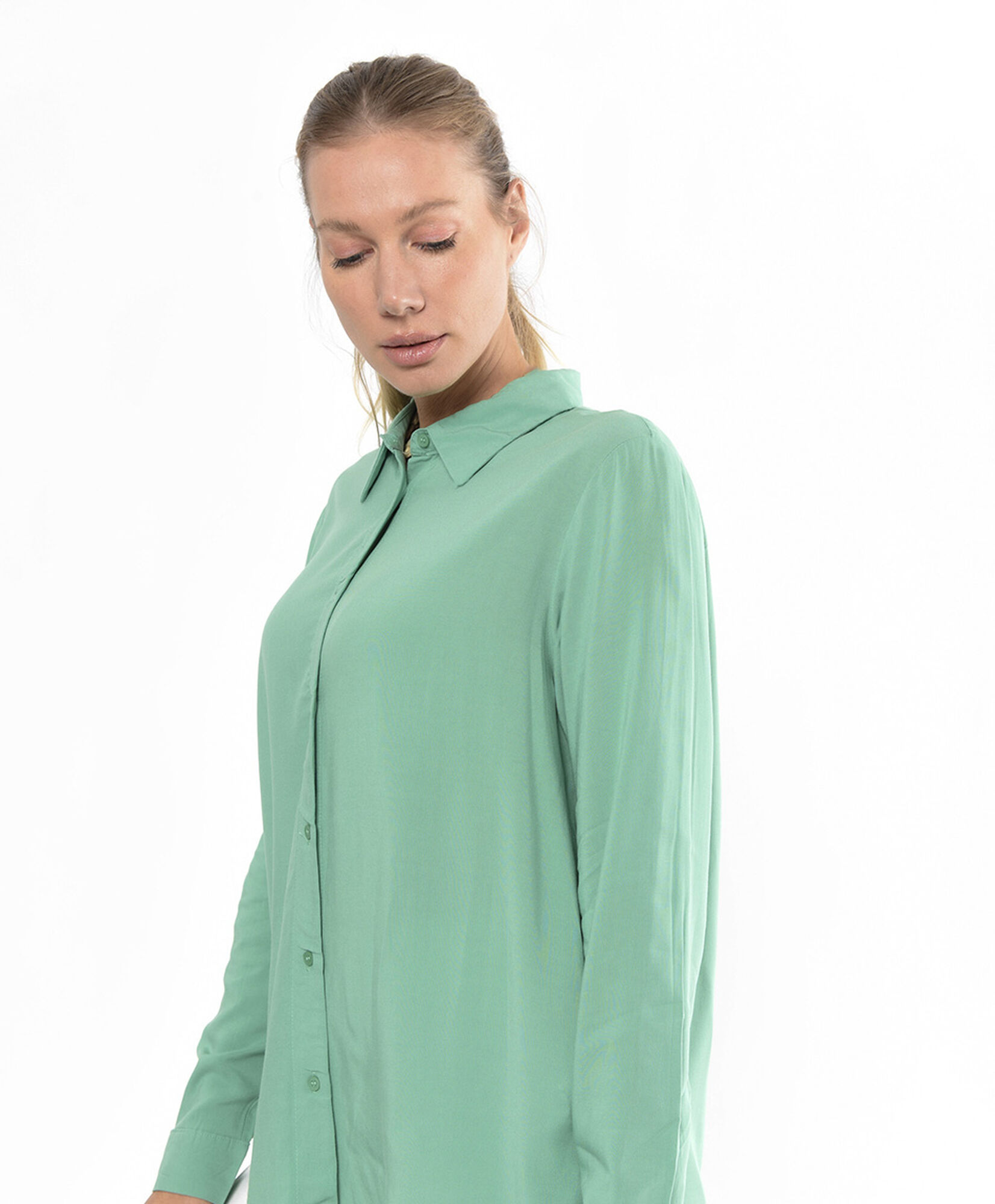 Blusa mujer lisa verde Blusa mujer lisa verde